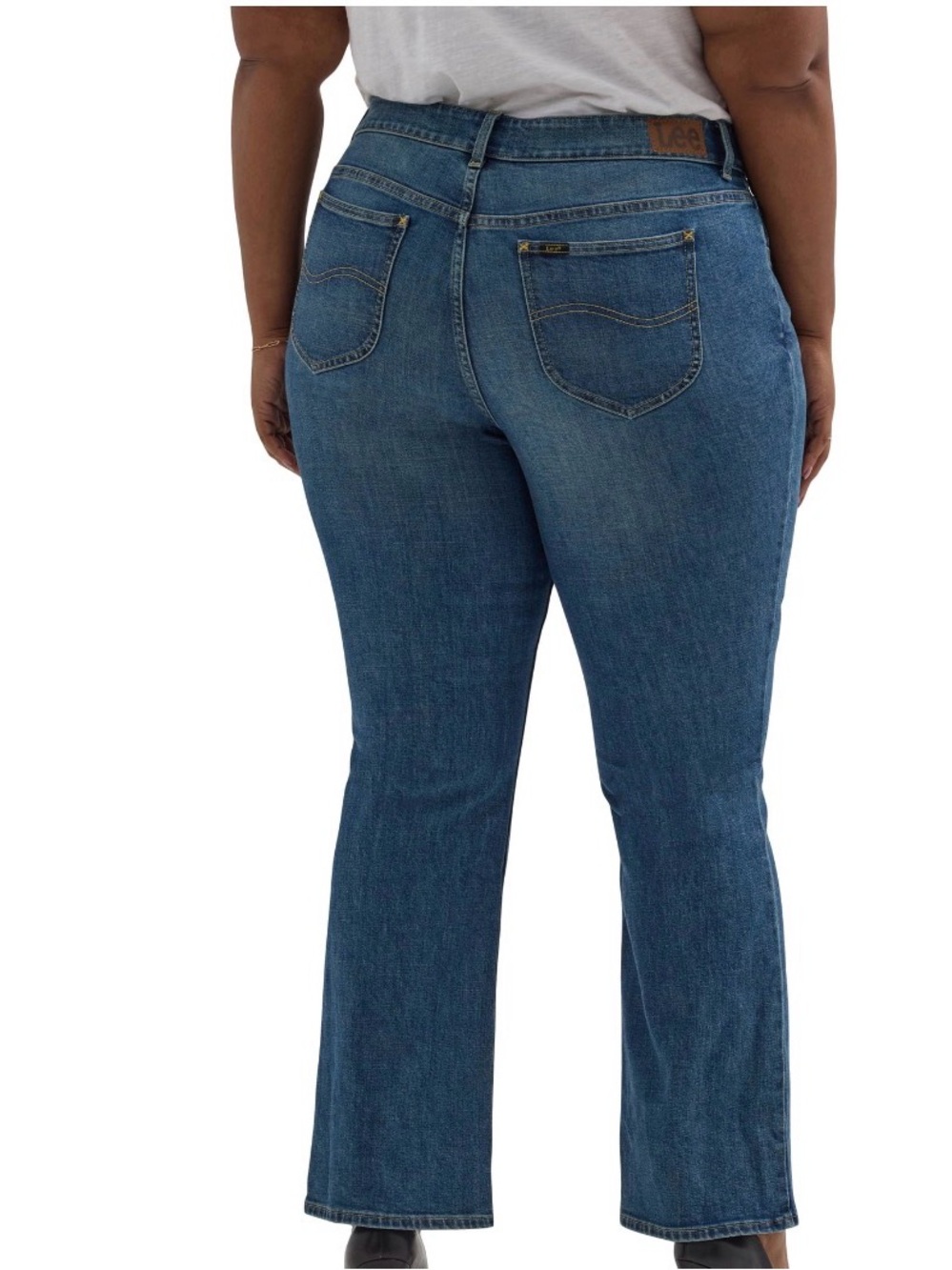 Lee Women's Bootcut Jeans in Dark Blue Wash